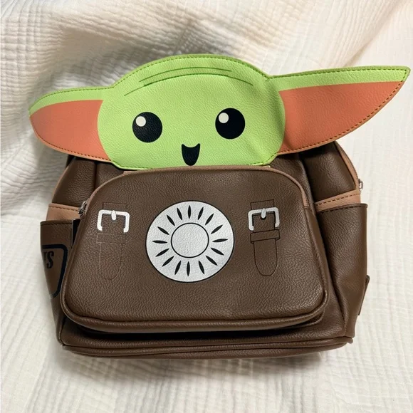 Loungefly Exclusive Star Wars Grogu Backpack NWT + Matching Ears Baby Yoda - Picture 5 of 9